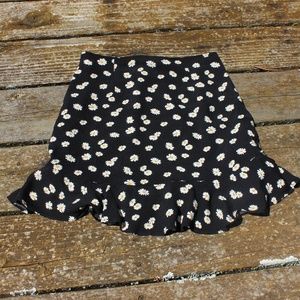 Daisy print mini skirt